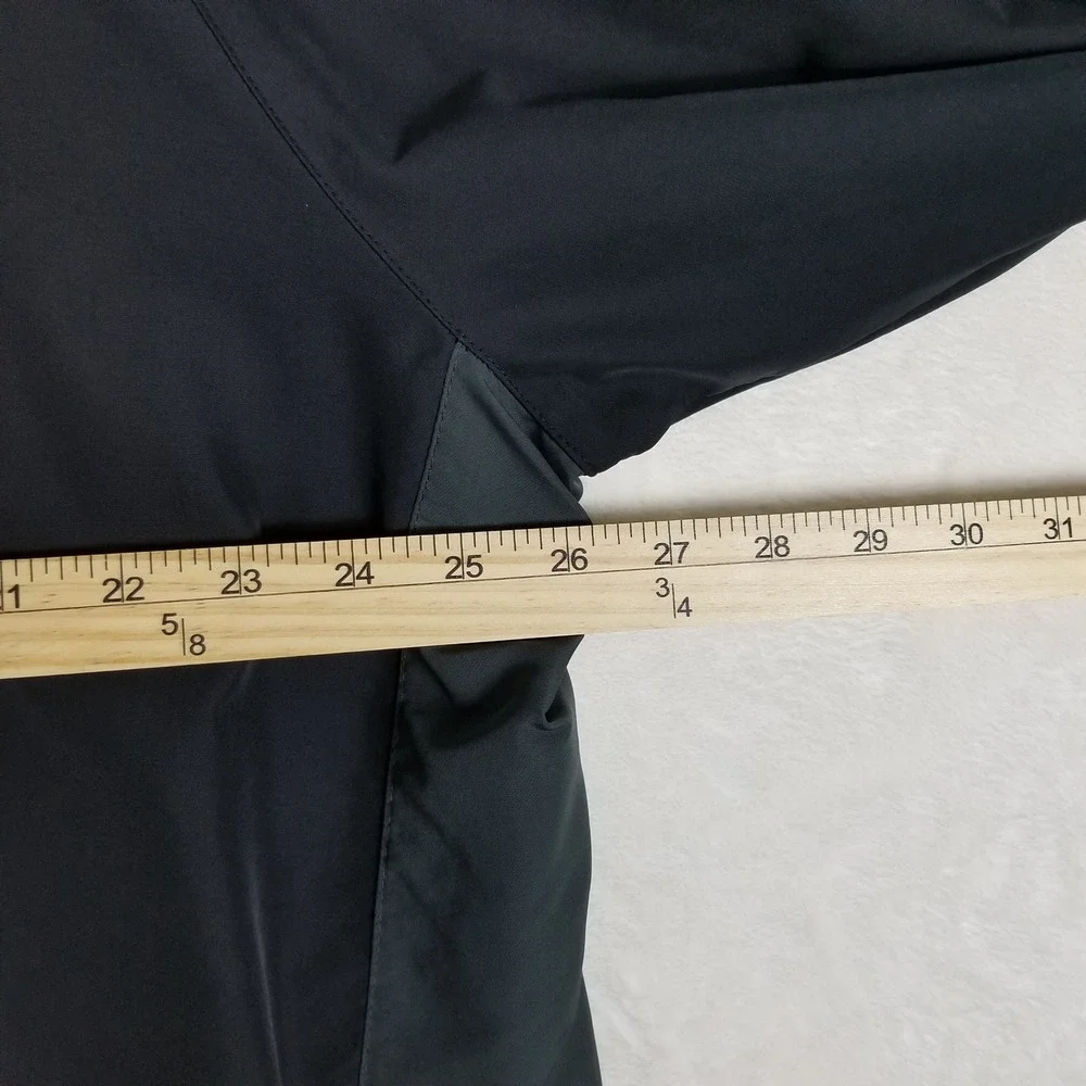 Nike Golf Pullover Men XXL Black 1/4 Zip Mock Neck Windbreaker Jacket